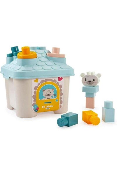 Generic Abrick House Shape Sorter, 7914 Pastel, Made In France
