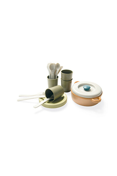 DANTOY مجموعة عشاء لعبة من البلاستيك الحيوي