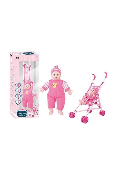 Generic Baby Cayla Doll With Trolley Set Assorted 36cm