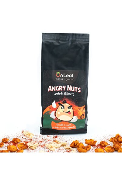 On Leaf Flavored Peanuts with Smoked Paprika and Garlic, OnLeaf, 150g