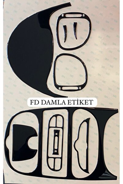 ODAC TUNING بيجو 206 مجموعة قشرة الماهوجني بيانو أسود اللون تصميم خاص