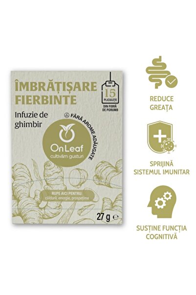 On Leaf OnLeaf Ginger Tea, 15 Tea Bags, 27 g