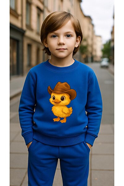 playwear Dječji set majica FOTER DUCK sa printom za devojčice i dečake, okrug...