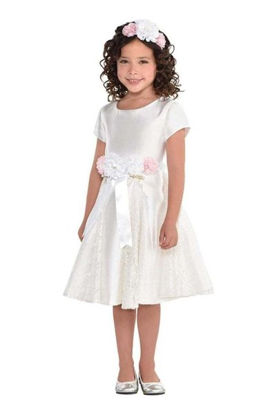 Generic amscan Flower Girl Sash and Headband Kit with Flower Design, Pack of 1