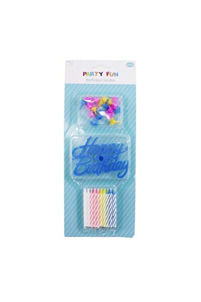 Generic Happy Birthday Candle Assorted Colors Pack of 20+20 Illuminate Your C...