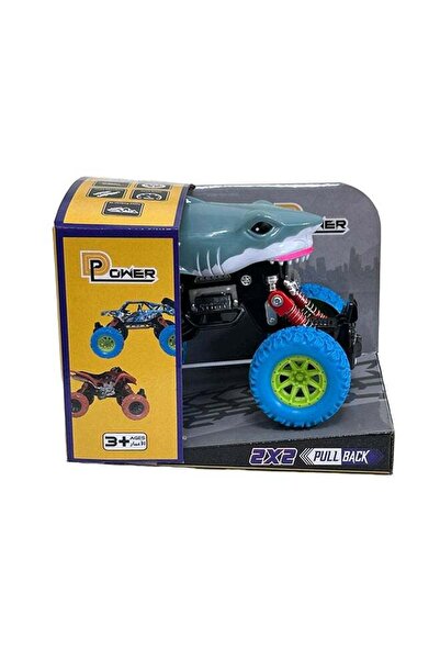 Generic D-Power - PullBack Crazy Shark Truck | No Batteries Needed, Fun for A...