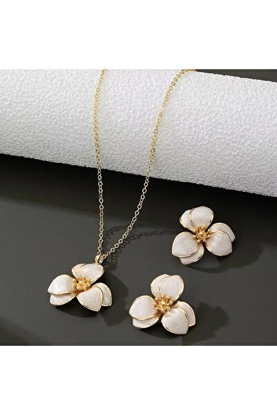 Ayzen 3-Piece Floral Necklace and Earring Set