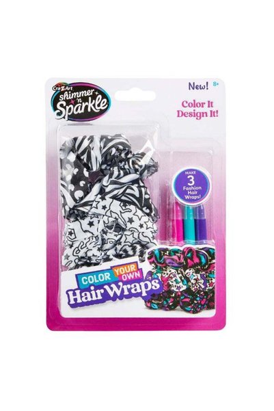 Generic Cra-Z-Art Shimmer ’n Sparkle Color Your Own Hair Wraps Kit