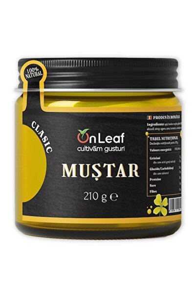 On Leaf Classic Mustard, Authentic Taste, OnLeaf, 210 g