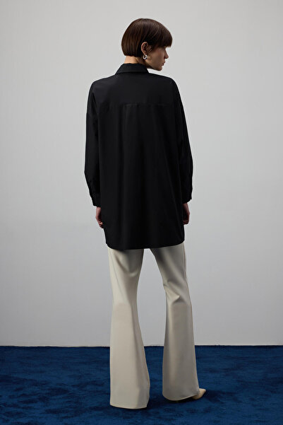 Touché Privé Plied Asymmetric Poplin Shirt