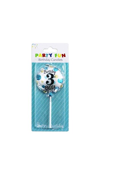 Generic Happy Birthday Number Candle No.[3] 5Cm.