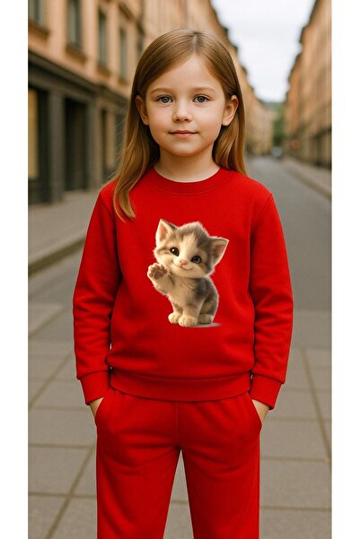 playwear سترة رياضية للأطفال MINIK CAT Bas مطبوع z للأولاد برقبة دائرية 3 4-5...