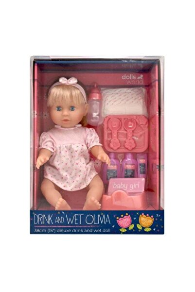 Generic Olivia 15 inch Drink & With et Deluxe Doll Sleeping Eyes With Hair fr...