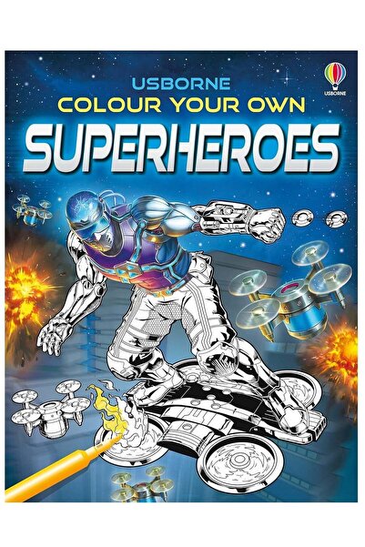 Generic Usborne Color Your Own Superheroes