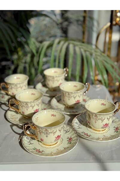 ROY KING Royking 6-Piece Coffee Cup 90 Cc Cream Klg 005