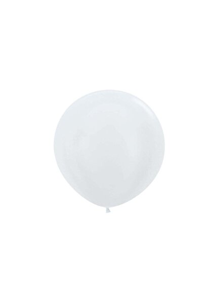 Generic Sempertex 2 pcs, 36" Round Balloons, Satin Pearl, Latex Balloons