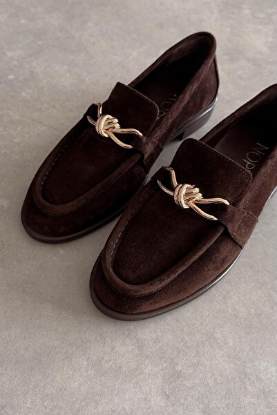 nope21shoess Loafer από γνήσιο δέρμα Tokyo Brown