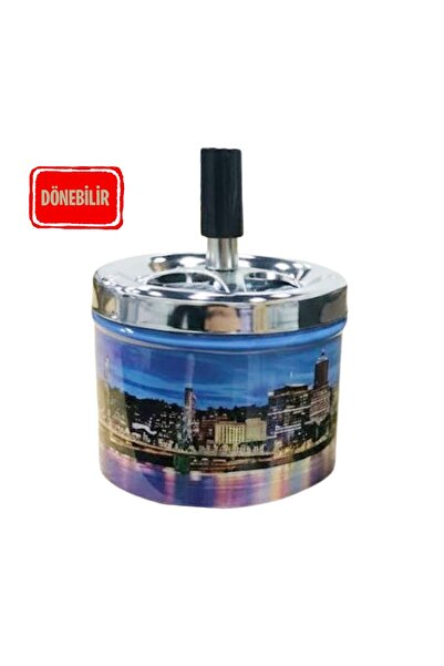 MODGER Desenli Üstten Basmalı Tasarım Metal Küllük Kötü Koku Dumanı Yok Eder ...