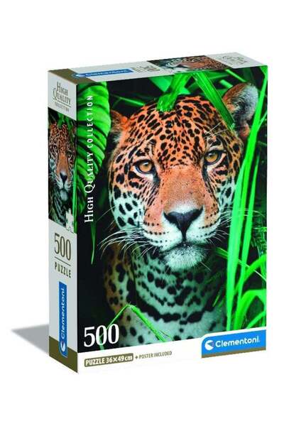 Generic HQC Jaguar In The Jungle Puzzle And Poster - 500 Pcs