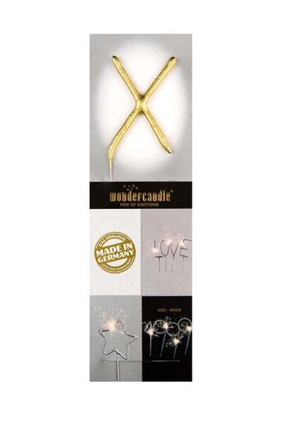 Generic Gold Sparkler Candle X