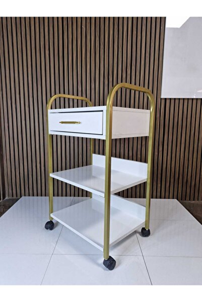 Aykoz ÇEKMECELİ MALT GOLD TEKERLEKLİ ETEJER
