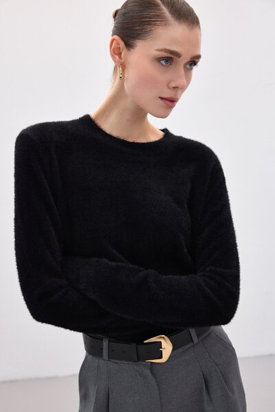 Sateen Бородатий трикотаж - чорний