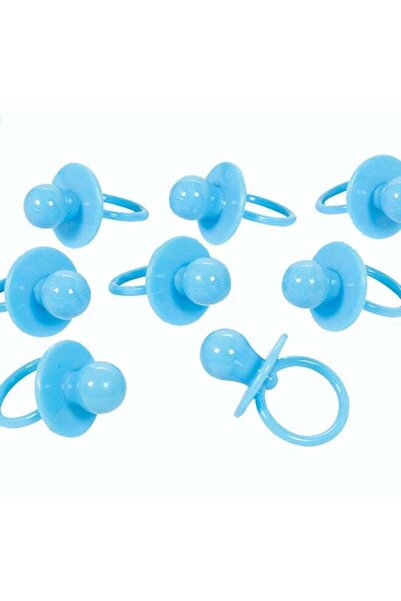 Generic Baby Shower Large Blue Pacifier Favors 8pcs