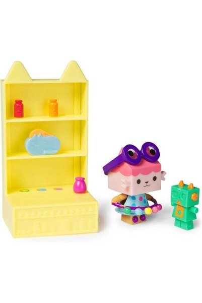 Generic Celebration Series Baby Box Cat Bobble Figure | Dollhouse Furniture C...