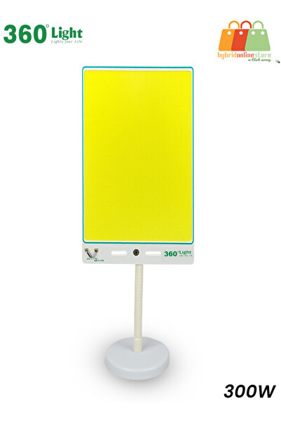 Generic 360° Light 300W Portable LED Panel – 12V Power, Remote, Flexible Stand