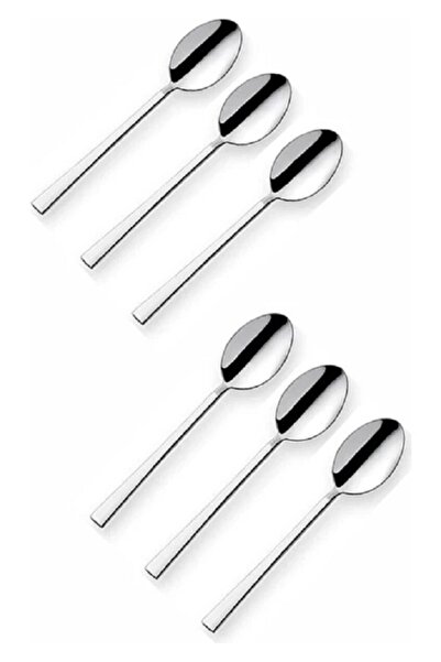 Kitchen Damys Stainless Steel Teaspoon Set 6 Pieces Stick Model Teaspoon