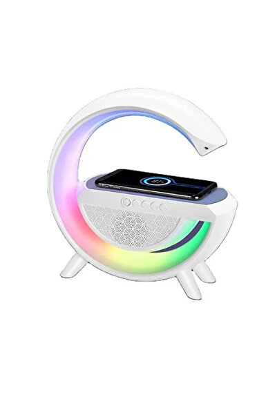 ebuuconcept RGB Işıklı Bluetooth Hoparlörlü Akıllı Masa Lambası – Kablosuz Şa...