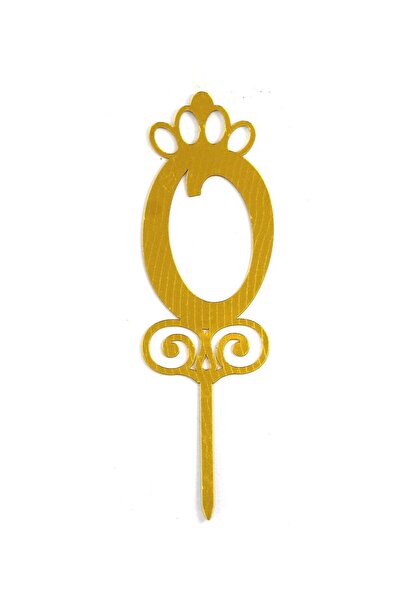 Generic Golden Number 0 Cake Topper Perfect for Birthdays, Anniversaries and ...