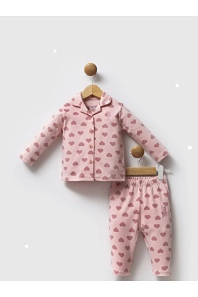 U.S. Polo Assn. U.S.Polo Assn Usb2711 Light Pink Girls' 2-Piece Set