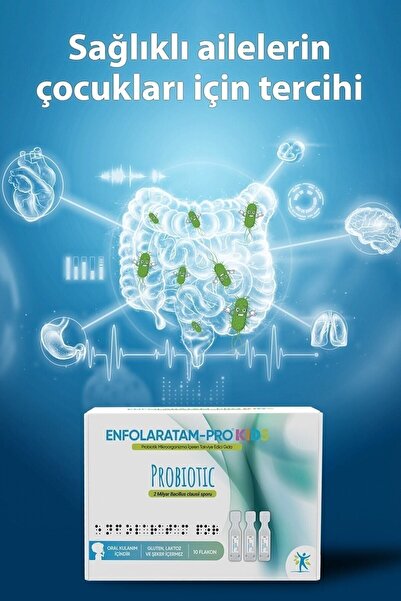 ENFOLARATAM PRO Probiotic Probiyotik Kıds 2 Milyar Bacillus Clausii 10 Flakon