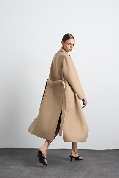Mozto Moxe Camel 100% Wool Coat