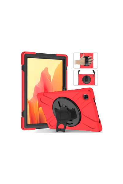 Hsc bilişim Samsung Galaxy T220 Tab A7 Lite 8.7 Case Amazing Tablet Cover - Red