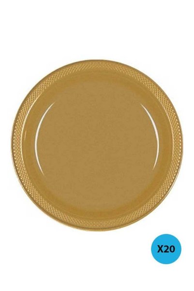 Generic 20-Piece Round Shaped Plate Set 9inch Tableware Party Supplies 9inch