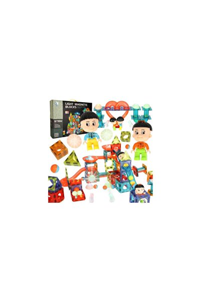 Three top online Magnetic blocks marble ball track luminous 202 elements