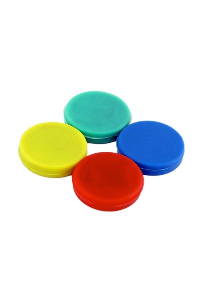 Generic Magnetic Rubber Discs 0.25inch Pack of 4, Perfect for Fridge or Offic...