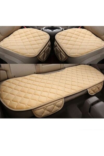 OEM Set of 3 car seat covers, protective for the seat, Beige