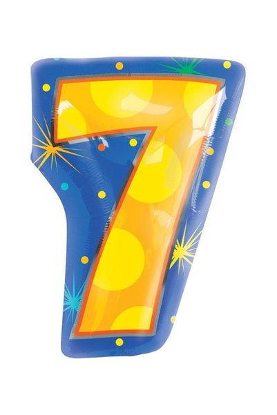 Generic Number 7 Shaped Balloon Decorations Party Supplies