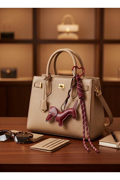 Mooniva Dachshund bag charm – Sausage Dog, eco-leather bag accessory