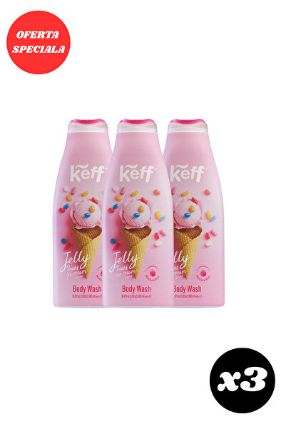 keff GEL DE DUS 500ML JELLY BEAN ICE CREAM X3 BUC