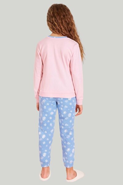 ww waka waka kids store Girls Frozen Frozen Pink Blue Long Sleeve Pajama Set