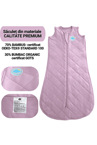 Miriboo Sleeping Bag for Babies and Children, 6-12 months, 1 TOG, PREMIUM Bamboo, Temperature Indicator