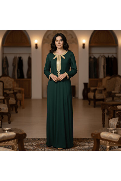 alqarat The Emerald Moroccan Kaftan