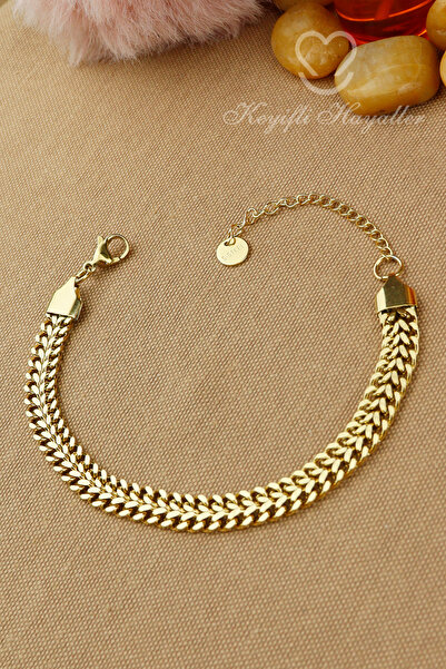 Keyifli Hayaller %100 Çelik Bileklik - 8mm Hasır Örgü Model 316l Çelik Bilekl...