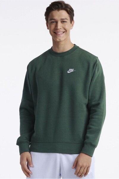 Nike Sportswear Club Crew Standard Cut Green Men's Sweatshirt