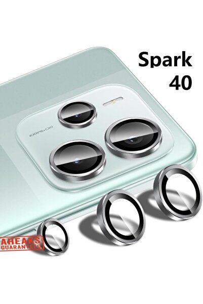 aheaks Tecno Spark 40 Kamera Lens Koruyucu HD Kamera Kelitesini Bozmaz - GRİ ...