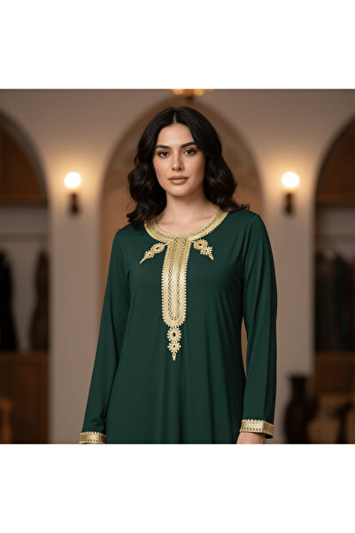 alqarat The Emerald Moroccan Kaftan
